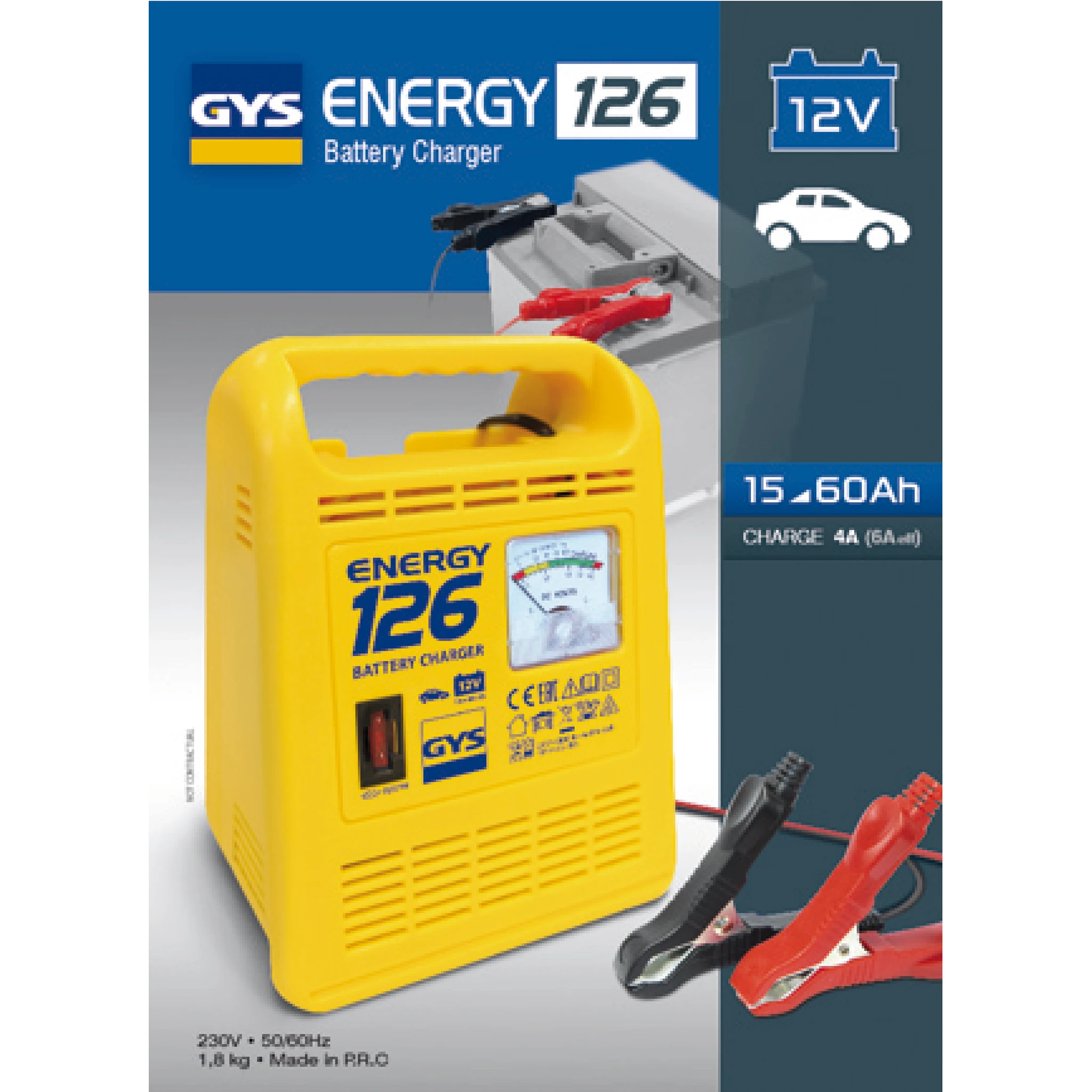 GYS Зарядное устройство для автомобильного аккумулятора ENERGY 126 - 4