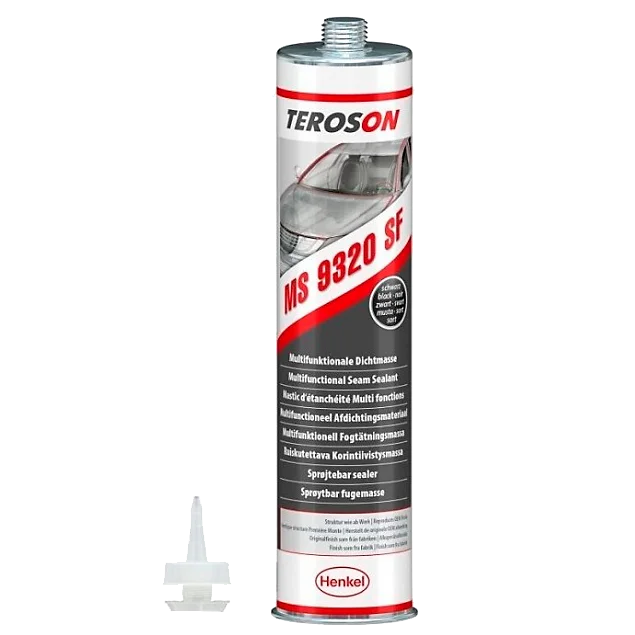 Teroson Распыляемый герметик для швов черный Terostat-9320 SF Black, 300 мл - 1