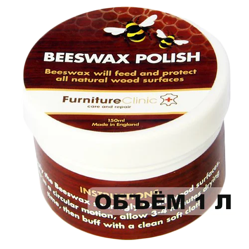 LeTech Восковая полироль для дерева Beeswax Polish, 1 л - 1