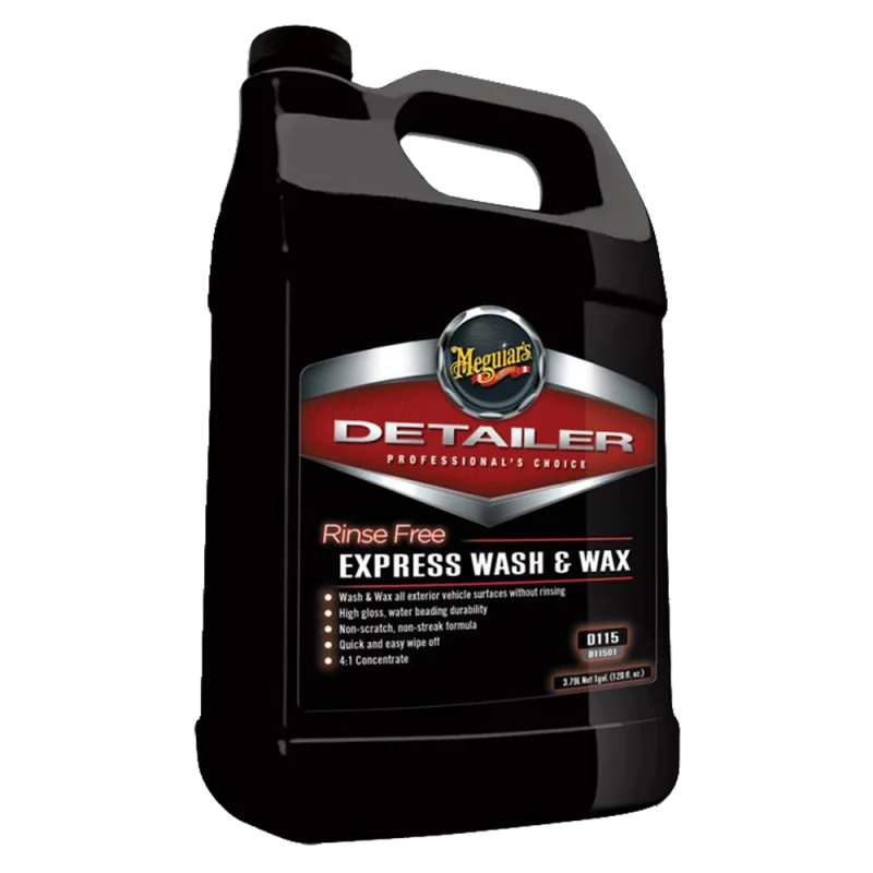 Автошампунь Meguiars Rinse Free Express Wash Wax D11501 с воском для экспресс-мойки 3,78 л - 1