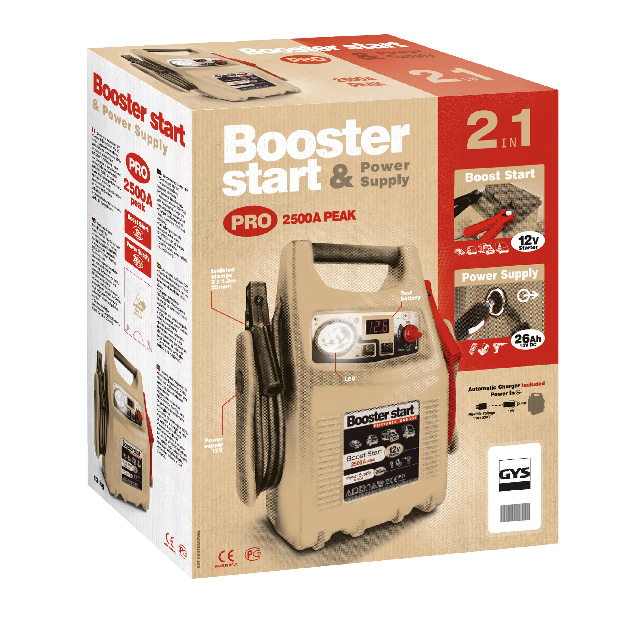 GYS-026179 Пусковое устройство GYSPACK 750 - 2