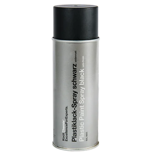 Аэрозольный матовый лак-краска для пластика черного цвета PLASTIKLACK-SPRAY SCHWARZ, 400мл, 103412 - 1