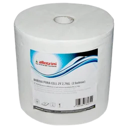 800 листов Протирочная бумага белая 2-х слойная Bobina Pura Ceell 19, 5г/м3