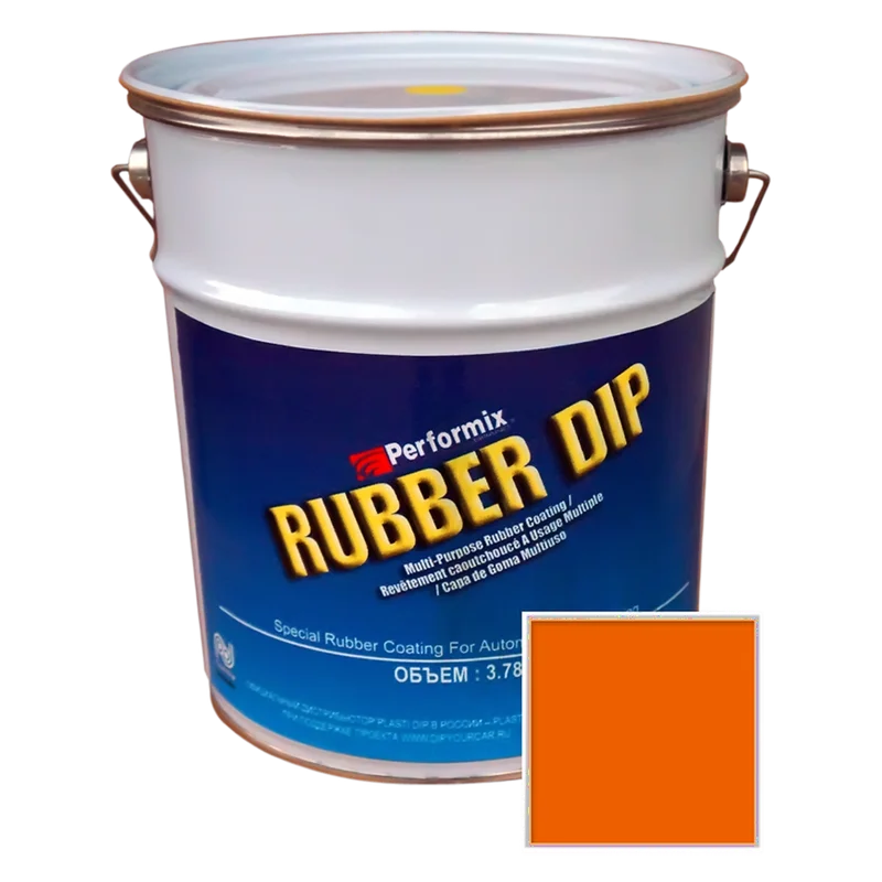 Rubber Dip Жидкая резина ярко оранжевая, 3.78л - 1