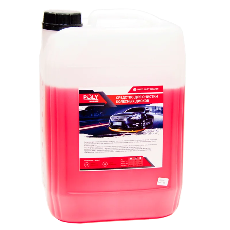 Poly-Lite Средство для очистки колесных дисков, Wheel Dust Cleaner, (конц.), 10л, Poly Car Care - 1