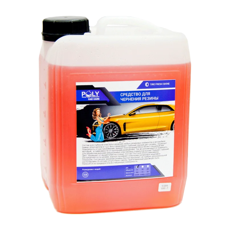 Poly-Lite Средство для чернения резины, Tire Fresh Shine, (конц.), 5л, Poly Car Care - 1