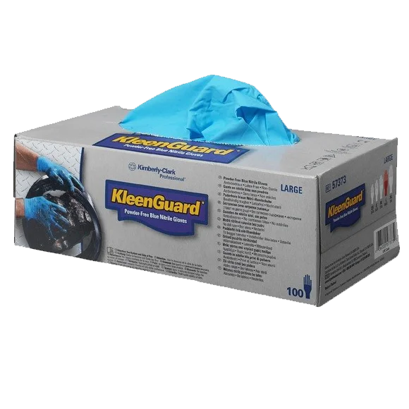 Защитные нитриловые перчатки Kimberly Clark Kleenguard Blue Nitrile G10 57371 размер S 50пар - 1