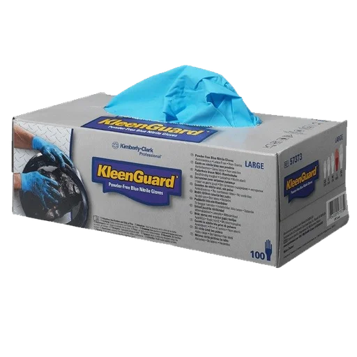Защитные нитриловые перчатки Kimberly Clark Kleenguard Blue Nitrile G10 57373 размер L 50пар - 1
