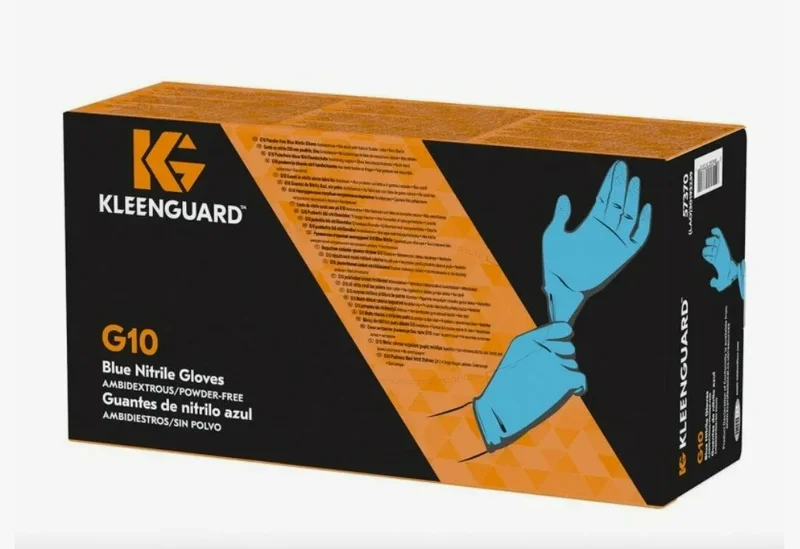 Защитные нитриловые перчатки Kimberly Clark Kleenguard Arctic Blue Nitrile G10 90098 размер L 100пар - 1