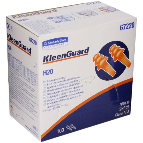 Kimberly-Clark Многоразовые беруши Kleenguard H20,100 пар без шнурка, 67220, Kimberly Clark - 1