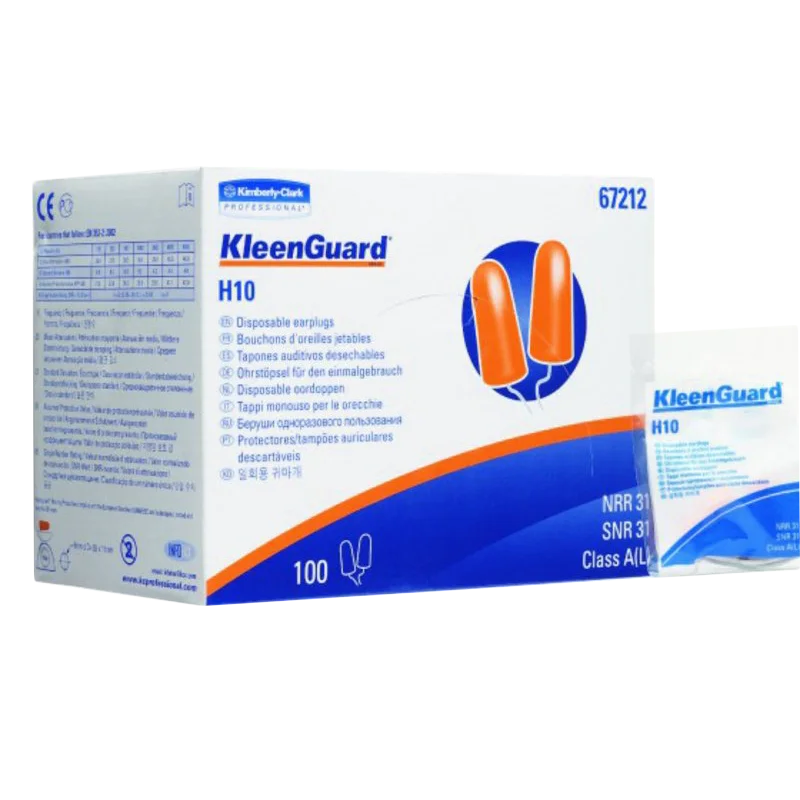 Kimberly-Clark Беруши одноразовые Jackson Safety H10, 100 пар с шнурком, 67212, Kimberly Clark - 1