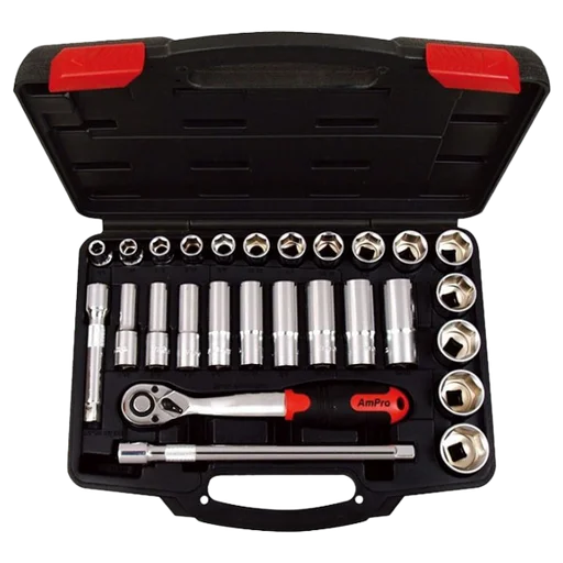 T45530 Набор головок дюймовых и аксессуаров 1/2", 27 предметов - 1