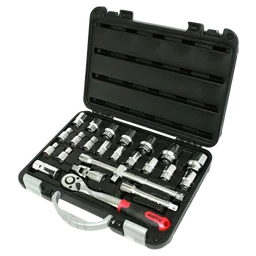 T46170 Набор головок и аксессуаров 1/2", 24 пред в чемодане 10-32 мм