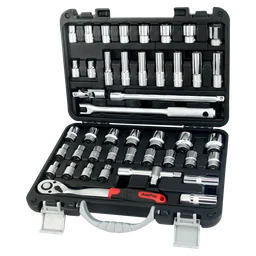 T46172 Набор головок и аксессуаров 1/2", 45 пред (дюйм+метрика)