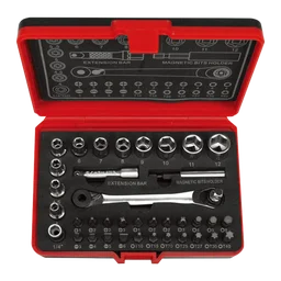 T45107 Набор головок и бит 1/4", 38 предметов