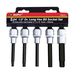 T33215 Набор головок с длинным шестигранником 1/2", 5пред