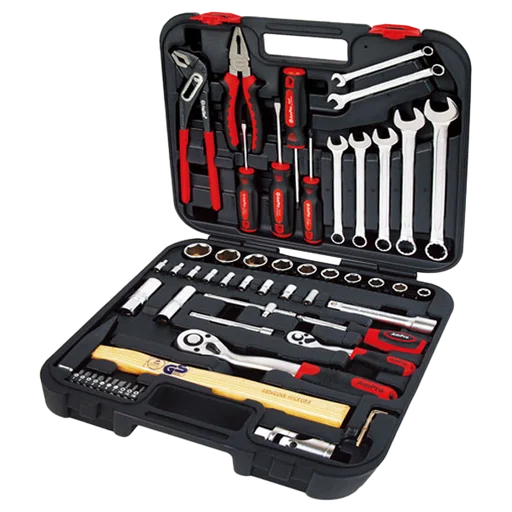 T46070 Набор инструмента 56 предметов в пластиковом кейсе - 1