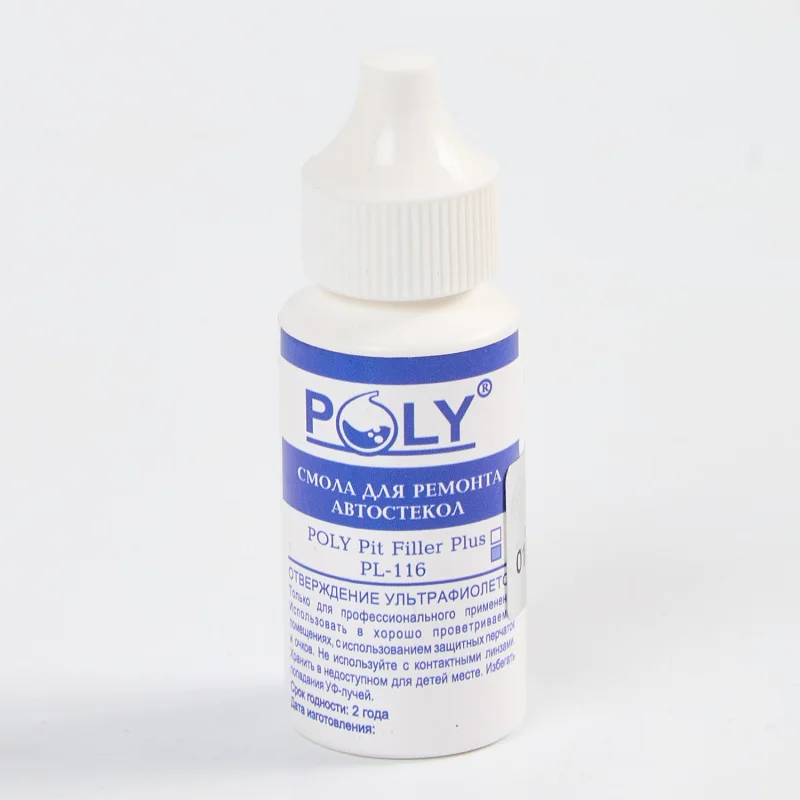 Полимер для ремонта стекол Poly Pit Filler Plus PL-116 28 мл - 1