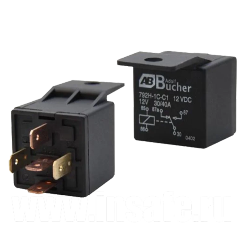 Adolf Bucher СНЯТОРеле 5-ти контактное 12V 30-40A с монтажной пластиной - 1