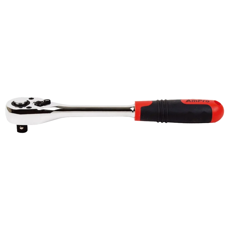 AmPro Трещетка изогнутая с быстрым сбросом 1/2", T29862 - 1