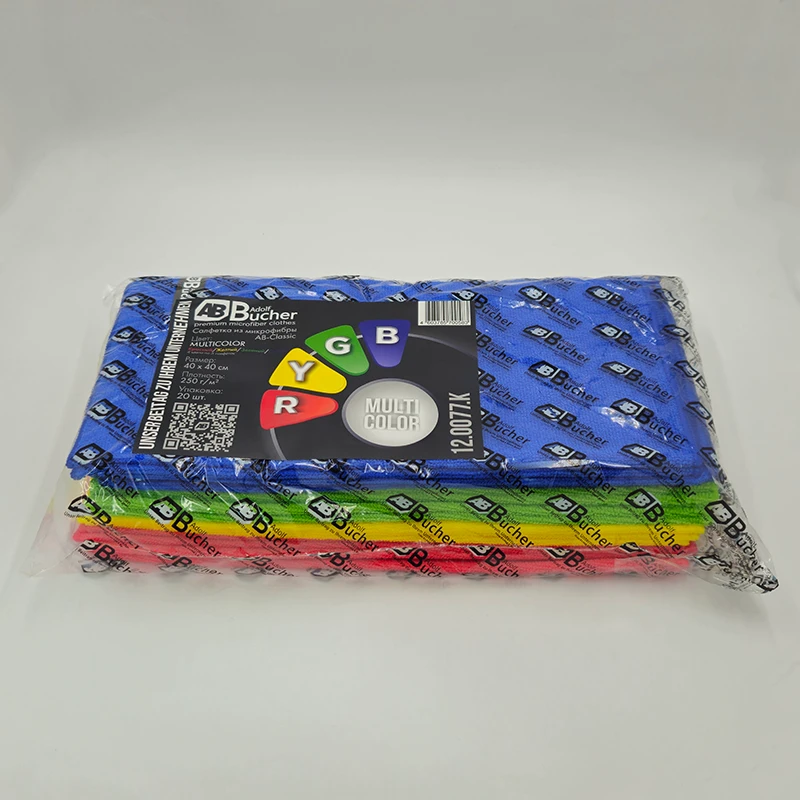 Adolf Bucher Салфетки из микрофибры AB Классик, 40х40см, 250 гр, 20 шт. - 3