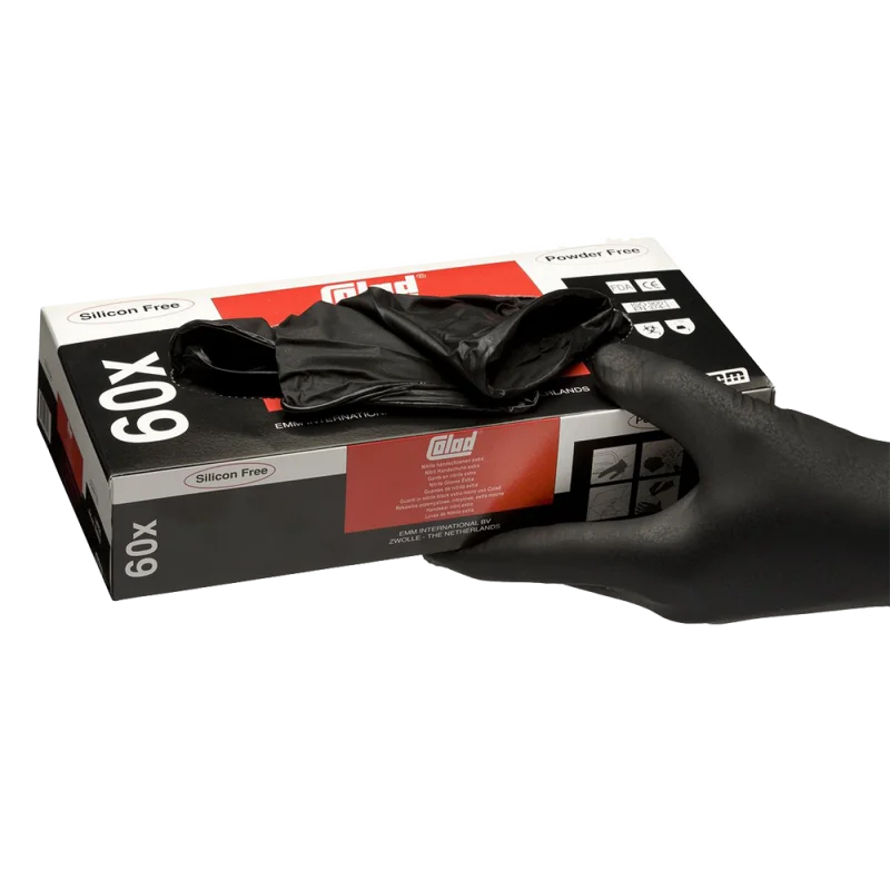Colad Перчатки нитриловые черные Extra, 60шт. размер L - 1