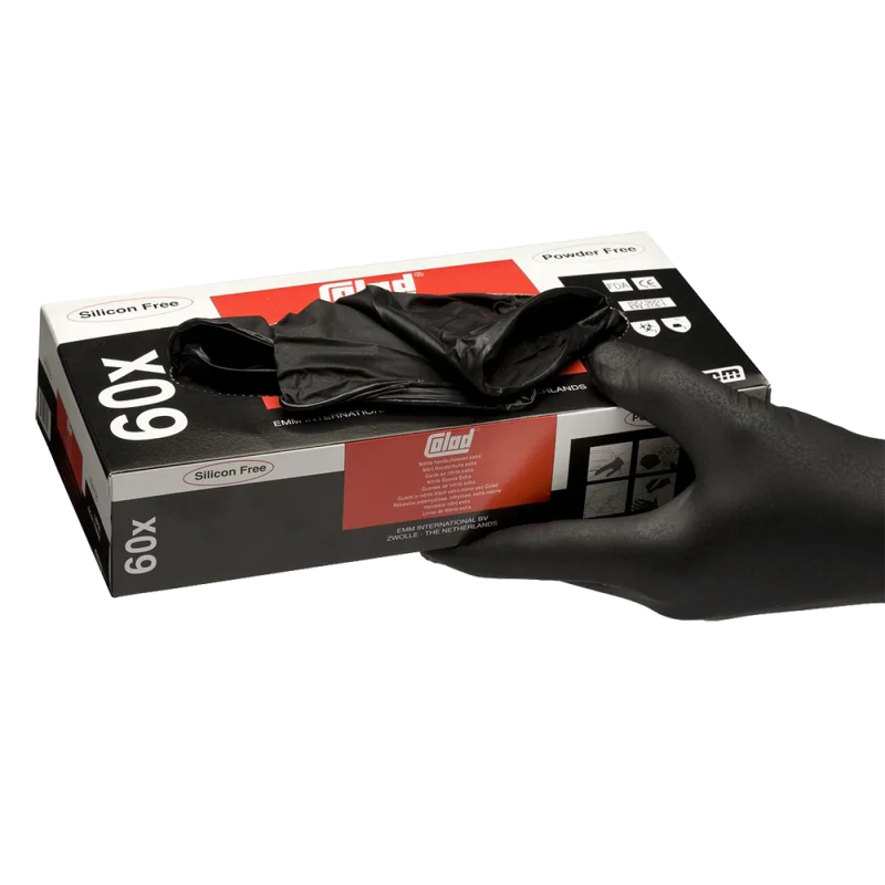 Colad Перчатки нитриловые черные Extra, 60шт. размер XL - 1