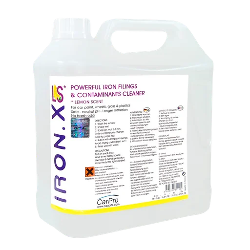 Очиститель ЛКП и дисков мощный CarPro Iron.X LEMON 4 л - 1