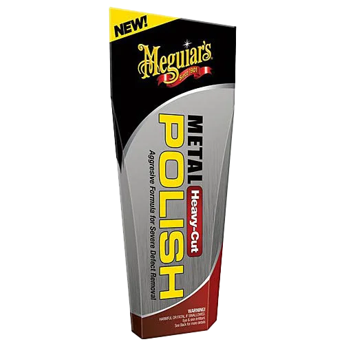 Полировальная паста для металла Meguiars Heavy Cut Metal Polish G15104 для хрома абразивная 125 мл - 1