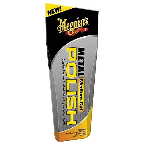 Полировальная паста для металла Meguiars Medium Cut Metal Polish G15204 тонкоабразивная 125 мл - 1