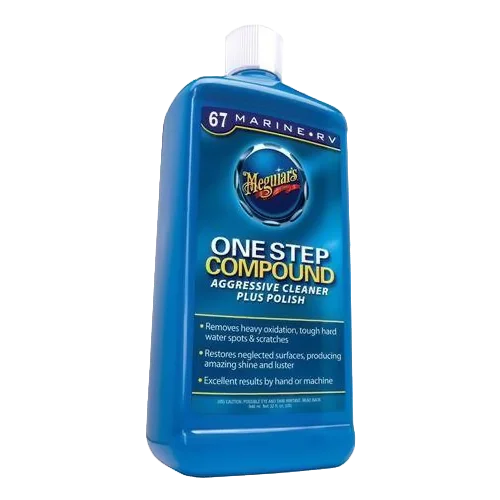 Meguiars M6732 Полироль-очиститель для морских судов One-Step Compound, 945 мл - 1