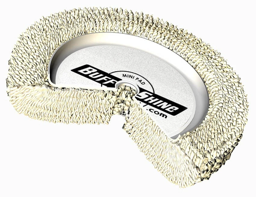 Buff and Shine Шерстяной полировальный круг абразивный бежевый 80 мм - 2