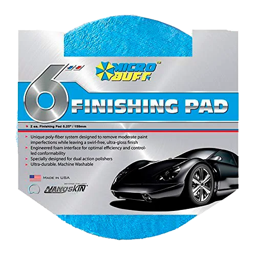 Nanoskin Микрофибровый полировальник финишный, голубой, 160 мм, 2 шт. - 1