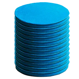 Nanoskin Микрофибровый полировальник финишный, голубой, 160 мм, 12 шт.