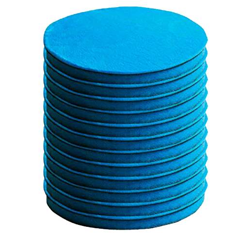 Nanoskin Микрофибровый полировальник финишный, голубой, 160 мм, 12 шт. - 1