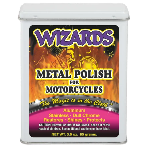 Полировальная паста для металла Wizards Motorcycle Metal Polish 22011 вата для мотоциклов 85 гр - 1