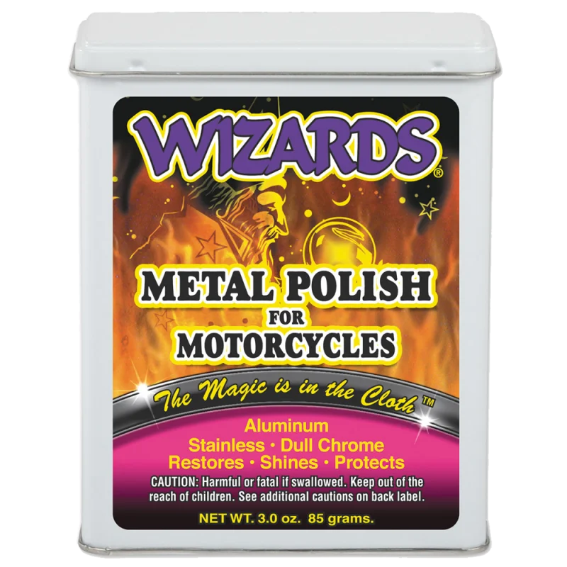 Полировальная паста для металла Wizards Motorcycle Metal Polish 22011 вата для мотоциклов 85 гр - 1