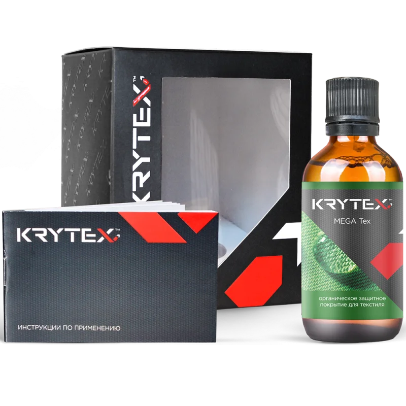 Krytex MEGA Tex - органическое долгосрочное защитное покрытие для текстиля и алькантары, 50 мл - 1