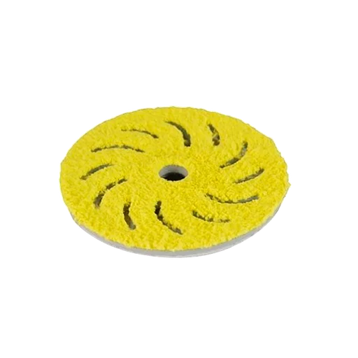 9.BF100XM (9.BF100FM) Rupes Микрофибровый доводочный полировальный диск желтый, 80/100 мм - 1