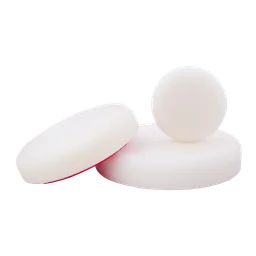 Perfecta Твердый поролоновый круг 135x25 мм, белый