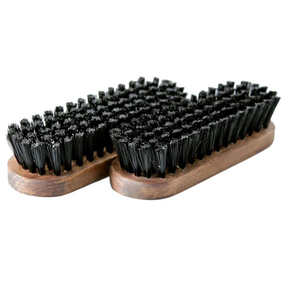 MaxShine Нейлоновая щетка для очистки кожи с деревянной ручкой 140x40x10 mm - 3