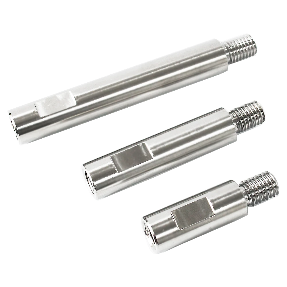 MaxShine Набор - удлинительный вал для полировки 3 шт., нержавейка, 50, 80, 120 мм, M14 - 2