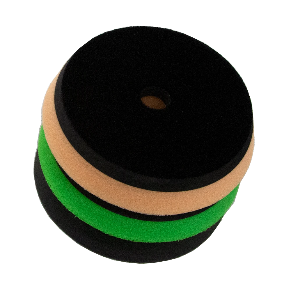 MaxShine Поролоновый полировальный круг двухслойный, средней жесткости, 150-175x30 мм - 7