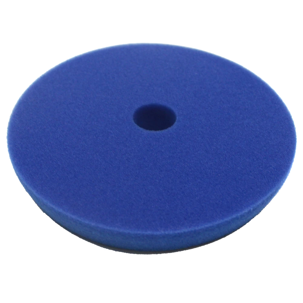 MaxShine Поролоновый полировальный круг, средней жесткости, голубой, 130-140x20 мм - 2