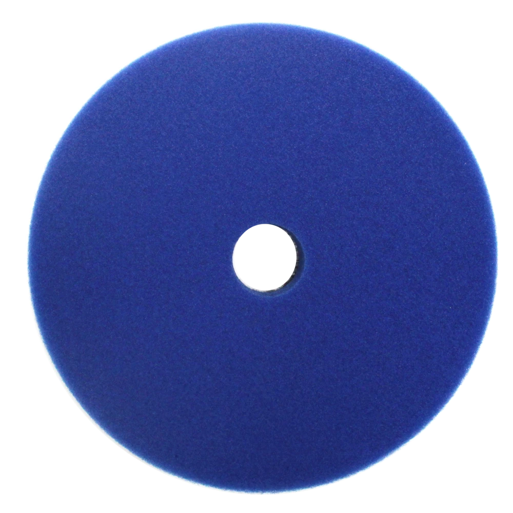 MaxShine Поролоновый полировальный круг, средней жесткости, голубой, 130-140x20 мм - 3