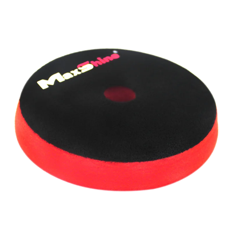 MaxShine Поролоновый полировальный круг финишный, мягкий, красный, 130-140x20 мм - 1