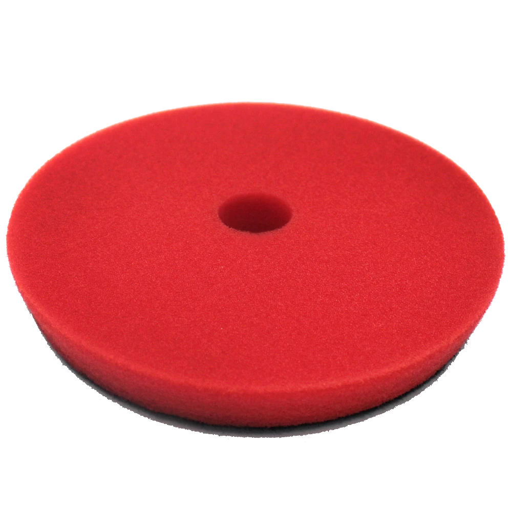 MaxShine Поролоновый полировальный круг финишный, мягкий, красный, 130-140x20 мм - 3