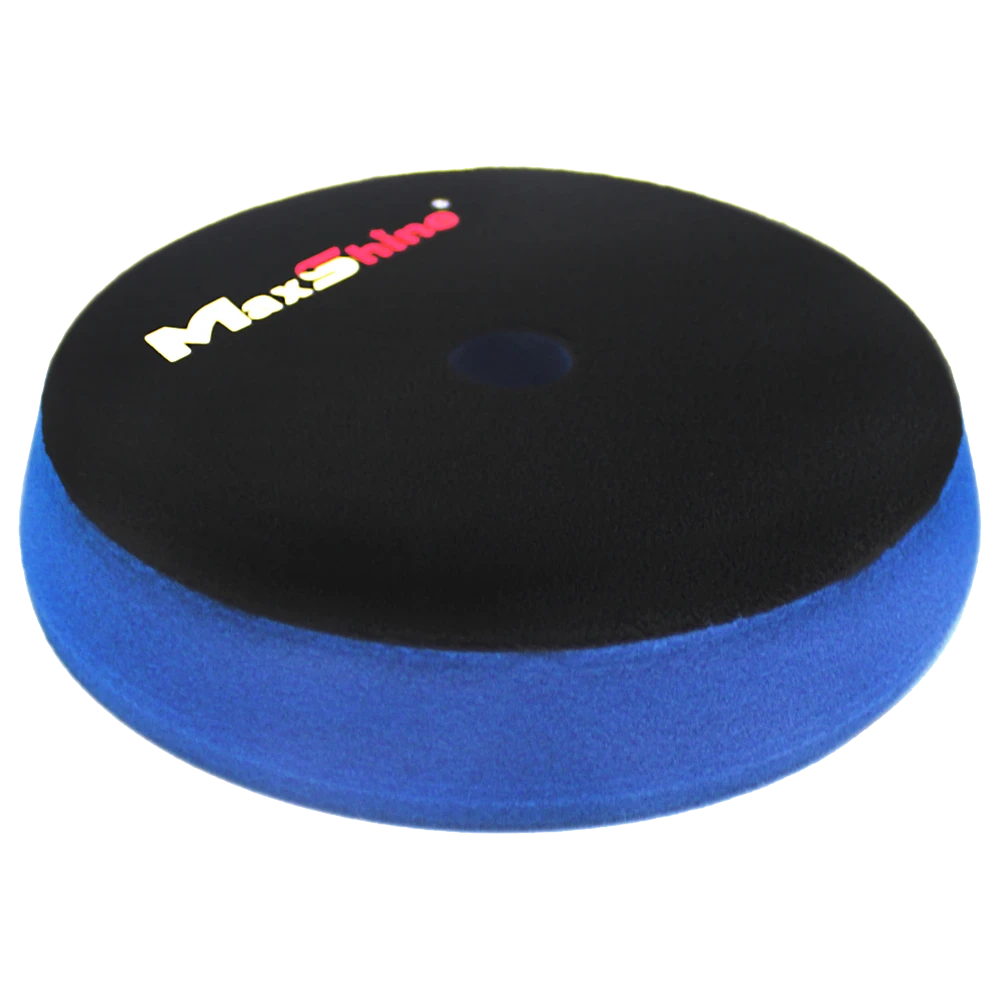 MaxShine Поролоновый полировальный круг, средней жесткости, голубой, 155-170x30 мм - 6