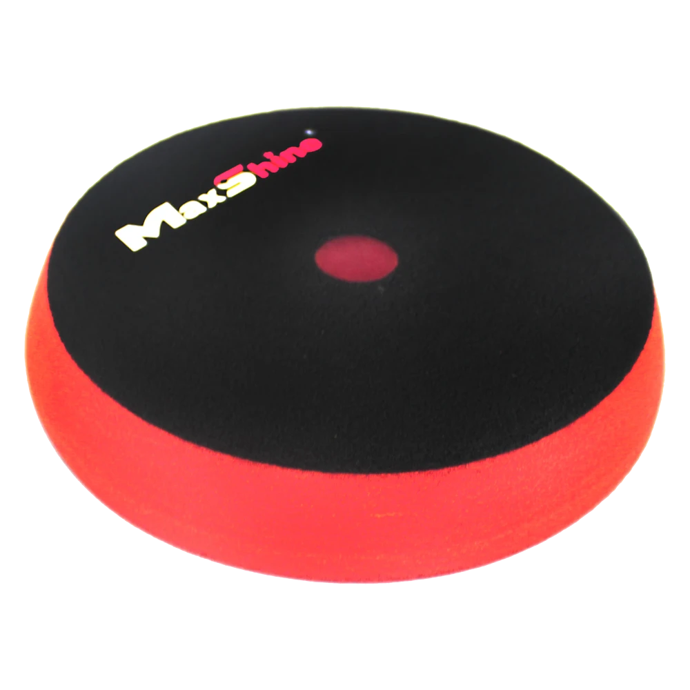 MaxShine Поролоновый полировальный круг финишный, мягкий, красный, 155-170x30 мм - 4