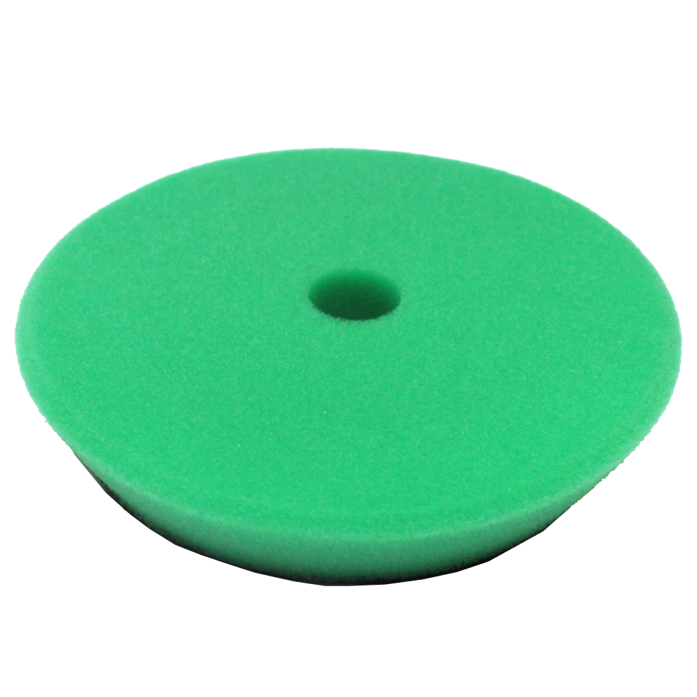 MaxShine Сильно режущий поролоновый полировальный круг, жесткий, зеленый, 130-155x30 мм - 4